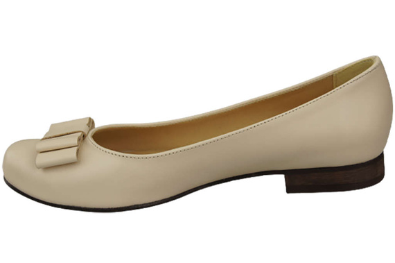 Damen Ballerinas, Naturleder, Beige 702 ElitaBut