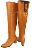 Schuhe Damenstiefel Overknee-Stiefel, Naturleder 190, Rot ElitaBut