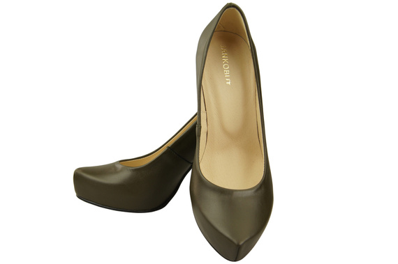Damen Footwear Olive Stiletto Pumps Naturleder 205 ElitaBut