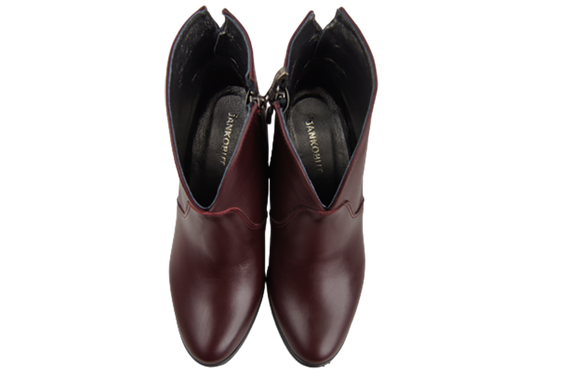 Damenstiefel Frühling/Herbst Naturleder Burgund 152 L ElitaBut