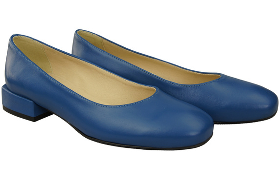 Bequeme Frauen Schuhe Blau Flats Natural Leder 204 ElitaBut
