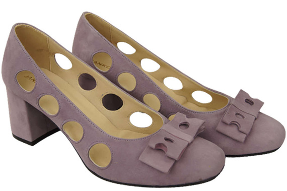 Damenschuhe Pumps Lila Natürliches Wildleder 182 ElitaBut