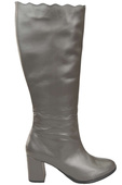 Klassische Damenstiefel, Naturleder, Graphit 176 ElitaBut