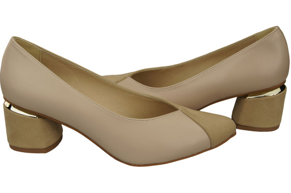 Einzigartige Damenschuhe aus Naturleder Spüren Sie den Luxus an Ihren Füßen Cappuccino Bright 191 ElitaBut