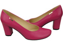 Klassische Damen Purpurfarbig Leder Mandel Nase Pumps 201 ElitaBut