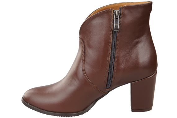 Damen Winterstiefel, Naturleder, Braun 152 von ElitaBut