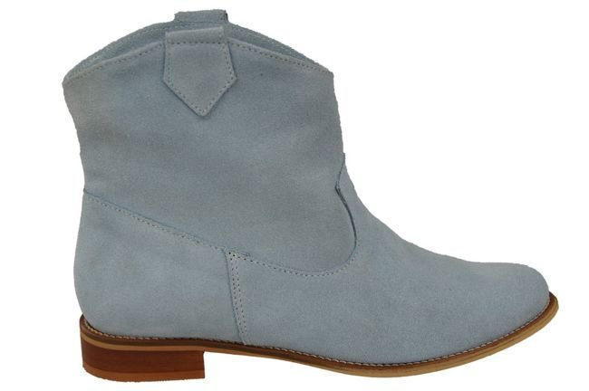 Schuhe Damenstiefel Frühling / Herbst, natürliches Veloursleder, Blau 132 L ElitaBut