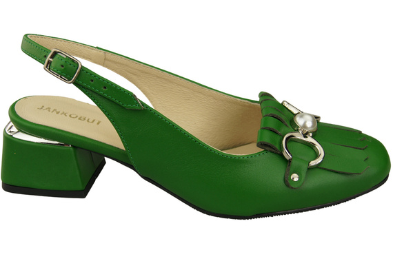 Damenschuhe Grün Sandalen mit Fransen verziert Naturleder 208 ElitaBut