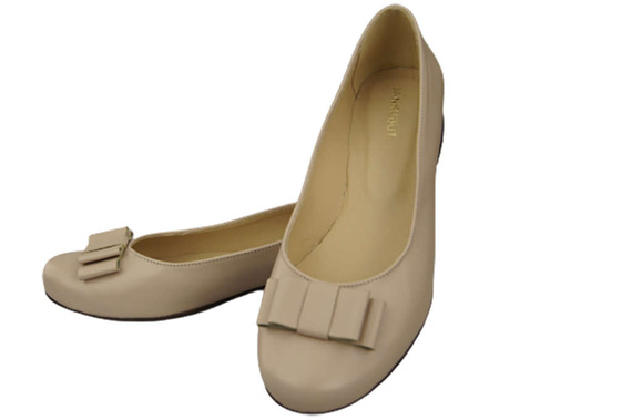Damen Ballerinas Naturleder Cappuccino Bright 702 ElitaBut