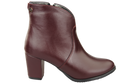 Damenstiefel Frühling/Herbst Naturleder Burgund 152 L ElitaBut