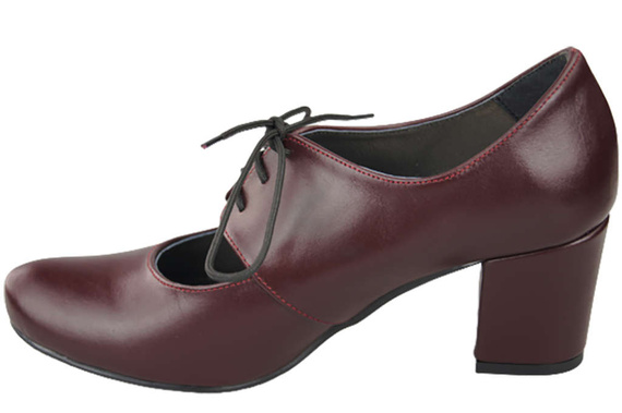 Schuhe Damenschuhe, Naturleder, Burgund 161 ElitaBut