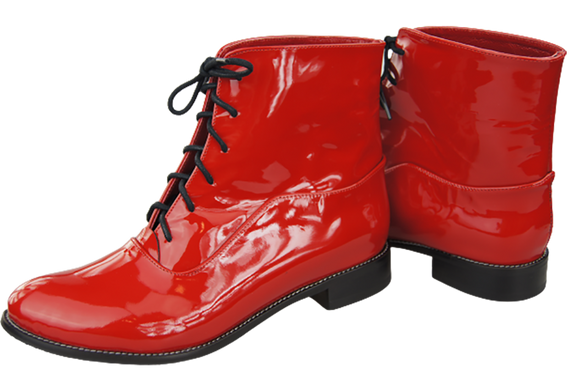 Damenstiefel Frühling/Herbst Naturleder Rot Lack 155 L ElitaBut