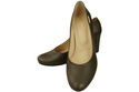 Klassische Damen Olive Leder Mandel Nase Pumps 201 ElitaBut