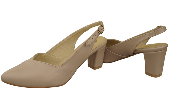 Damen Footwear Cappuccino Blass Stiletto Sandalen Natural Leder 217 ElitaBut