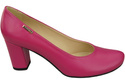 Klassische Damen Purpurfarbig Leder Mandel Nase Pumps 201 ElitaBut
