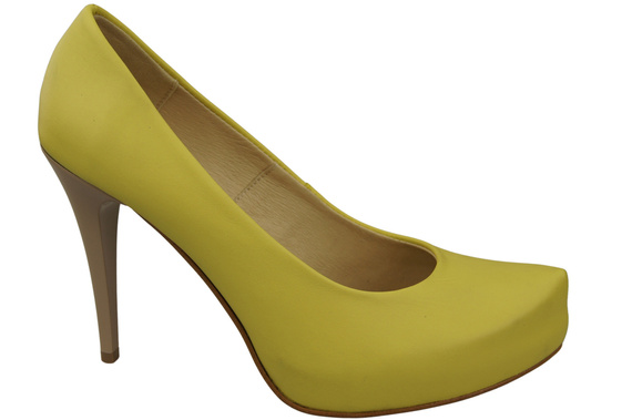 Damen Footwear Zitrone Stiletto Pumps Naturleder 205 ElitaBut