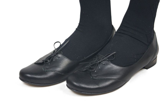 Damen Ballerinas, Naturleder, Schwarz 700 ElitaBut