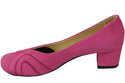 Damenschuhe Pumps, natürliches Wildleder, Fuchsia 786 von ElitaBut