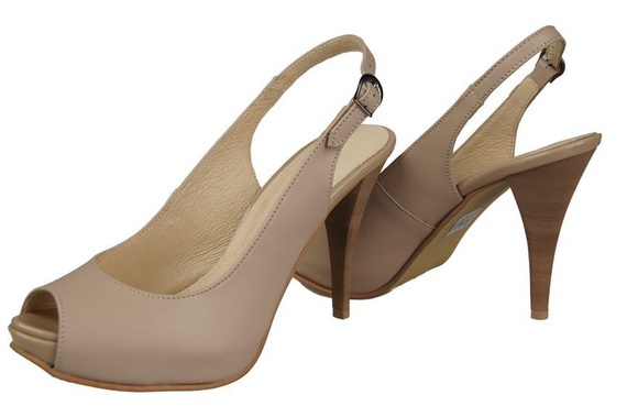 Damenschuhe Sandalen, Naturleder Cappuccino Lico 912 ElitaBut