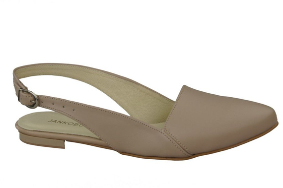 Schuhe Damen Sandalen Cappuccino Grain Naturleder 996 ElitaBut