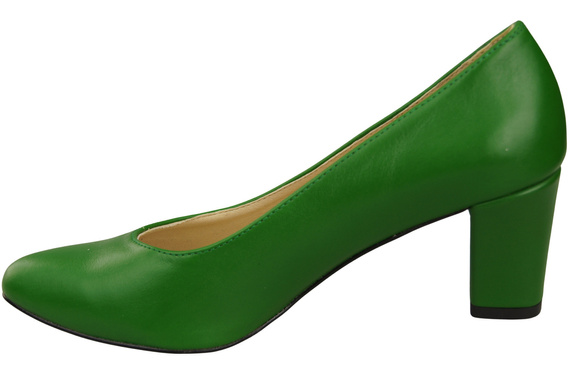 Klassische Glatt Damen Grün Naturleder Schuhe 213 ElitaBut