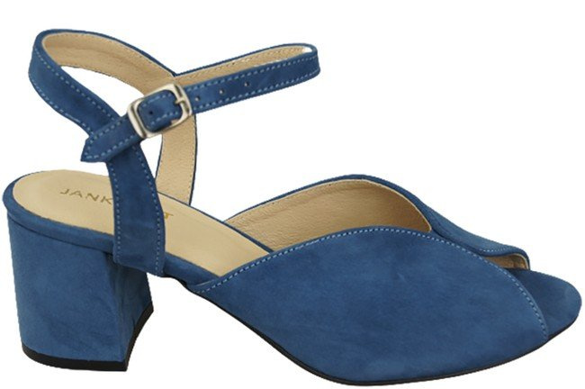 Damenschuhe Sandalen Blau, Naturleder, Wildleder 185 ElitaBut