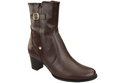 Damenschuhe Damenstiefel Warmes Naturleder Chocolate 882 Z ElitaBut