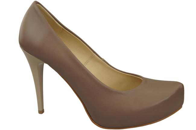 Damen Footwear Cappuccino Dunkel Stiletto Pumps Naturleder 205 ElitaBut