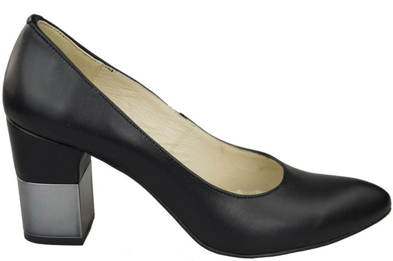 Damenschuhe Pumps Schwarz Naturleder 144 ElitaBut