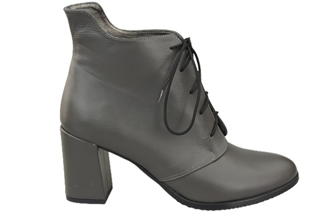Winter-Schnürstiefel für Damen, Naturleder, Graphite 174, von ElitaBut