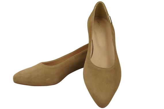 Bequeme Damen-Schuhe Olive aus echtem Veloursleder 220 Z ElitaBut