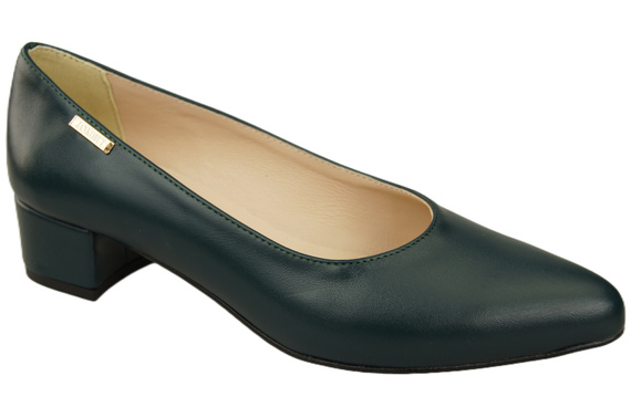 Damen Pumps Malachit mit niedrigem Absatz zeitlose Eleganz und Komfort 220 ElitaBut