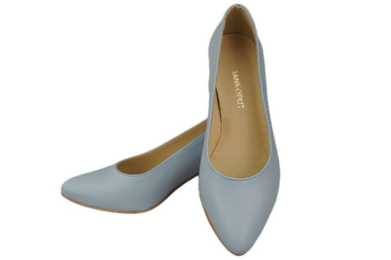 Damenschuhe Pumps Hellblau Naturleder 143 ElitaBut