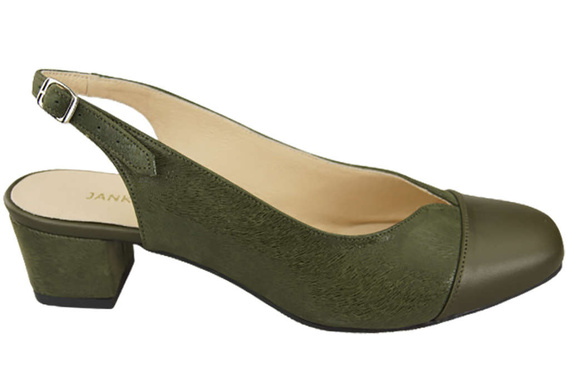 Damenschuhe Sandalen Naturleder 165 Olive ElitaBut