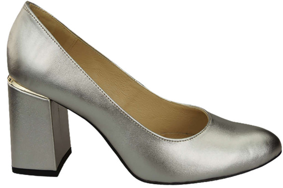 Damenschuhe Silber Pumps Naturleder 179 ElitaBut