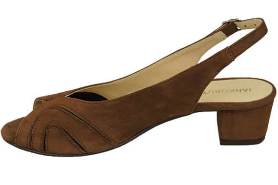 Damenschuhe Sandalen, natürliches Wildleder, Braun 991 ElitaBut