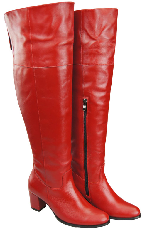 Footwear Overknee-Stiefel für Damen, Naturleder 190 Red ElitaBut