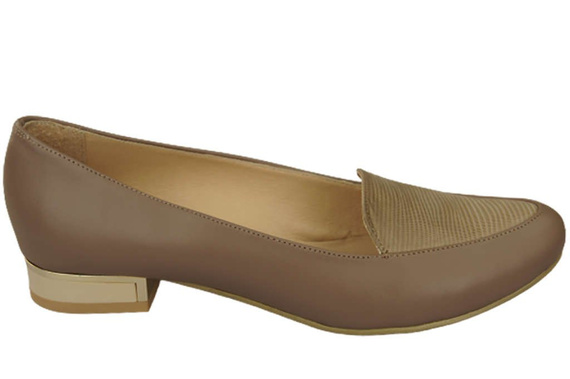 Damen Ballerinas Lords, Naturleder Cappuccino 908 ElitaBut