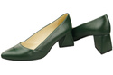 Damen Pumps Smaragdgrün Echtleder Spitz Zehen Absatz ElitaBut 221