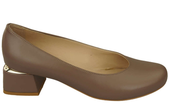 Damenschuhe Pumps Naturleder 159 Cappuccino ElitaBut