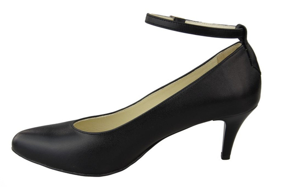 Damenschuhe Pumps Schwarz Naturleder 997 ElitaBut