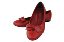 Damen Ballerinas Rot, Naturleder 998 ElitaBut