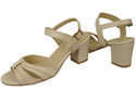 Damenschuhe Beige Sandalen, Naturleder 168 ElitaBut