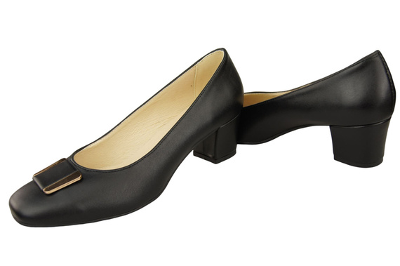 Damenschuhe Pumps Naturleder 187 Schwarz ElitaBut