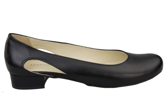 Damen Ballerinas Schwarz, Naturleder 103 ElitaBut