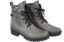 Schuhe Damen-Stiefeletten mit der Aufschrift NICE, Naturleder, Graphit 173 L ElitaBut