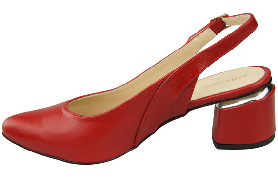 Damenschuhe Sandalen Rot Naturleder 196 ElitaBut