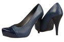 Damenschuhe Pumps, Naturleder, Marineblau 897 ElitaBut