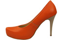 Damen Footwear Orange Stiletto Pumps Naturleder 205 ElitaBut