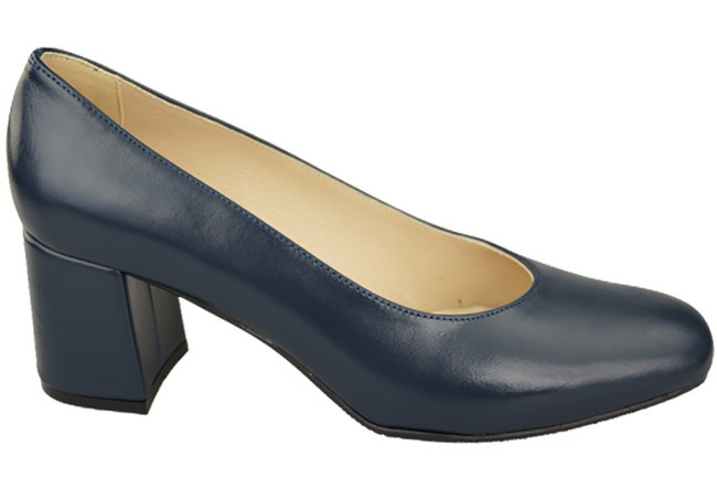 Damenschuhe Pumps Naturleder 171 Marineblau ElitaBut